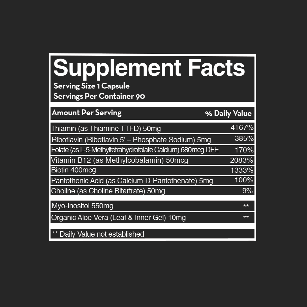 B-COMPLEX without B6 - (90 Capsules) - Desert Harvest