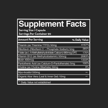 B-COMPLEX without B6 - (90 Capsules) - Desert Harvest