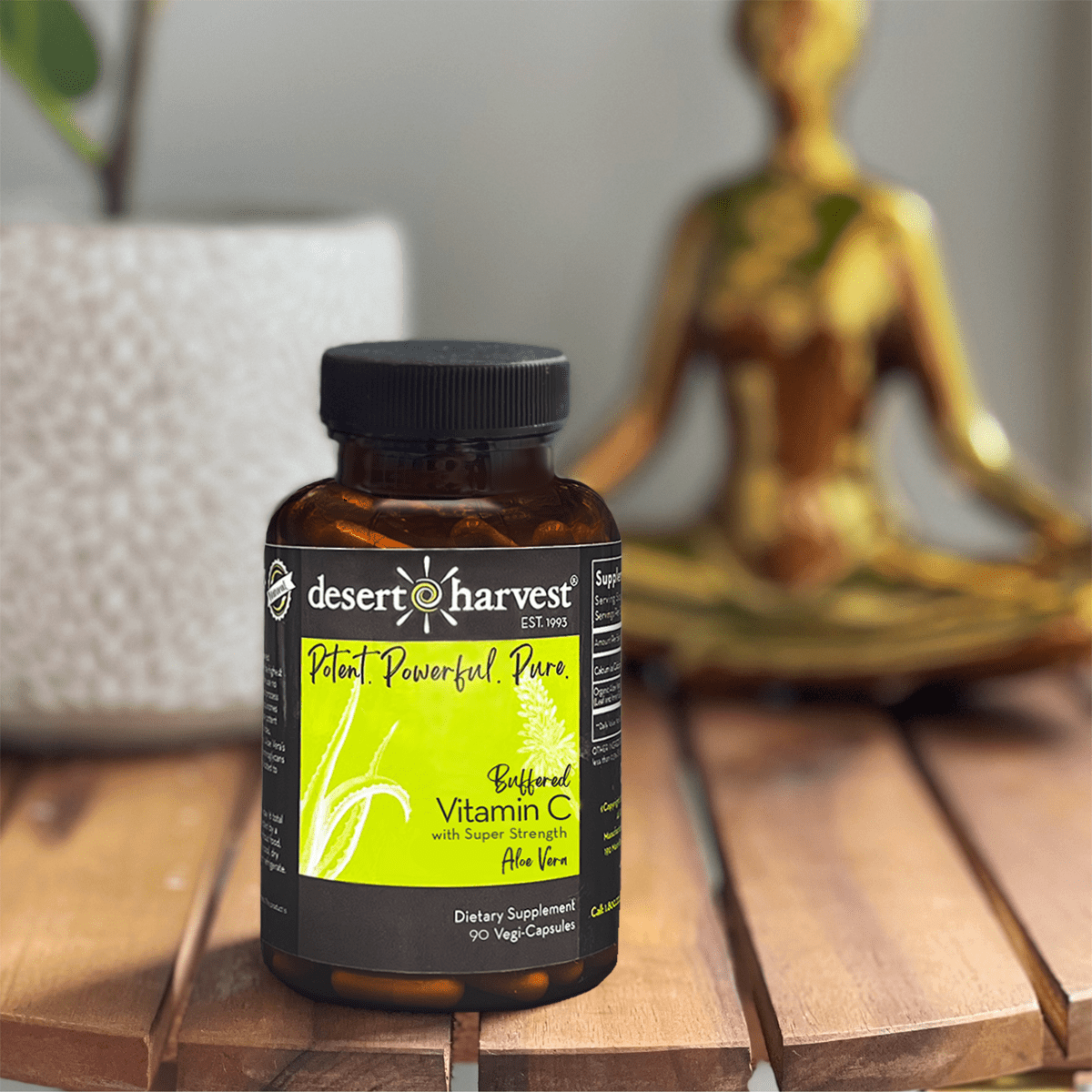 BUFFERED VITAMIN C - (90 Capsules) - Desert Harvest