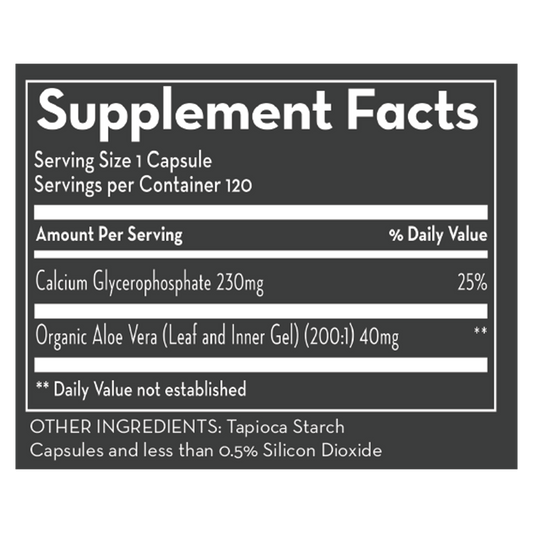 CALCIUM GLYCEROPHOSPHATE - (120 Capsules) - Desert Harvest