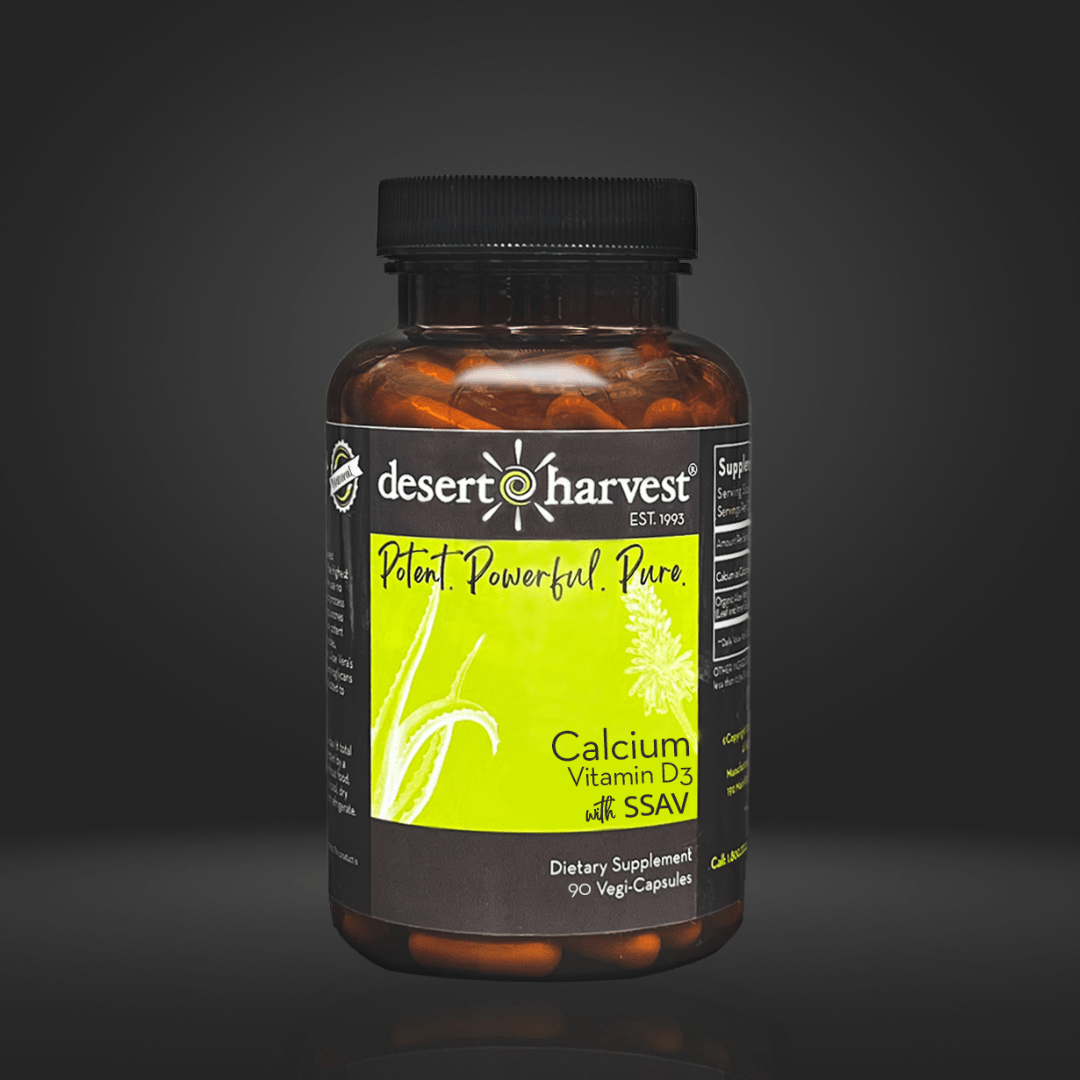 CALCIUM & VITAMIN D3 - (90 Capsules) - Desert Harvest