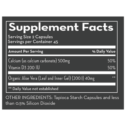 CALCIUM & VITAMIN D3 - (90 Capsules) - Desert Harvest