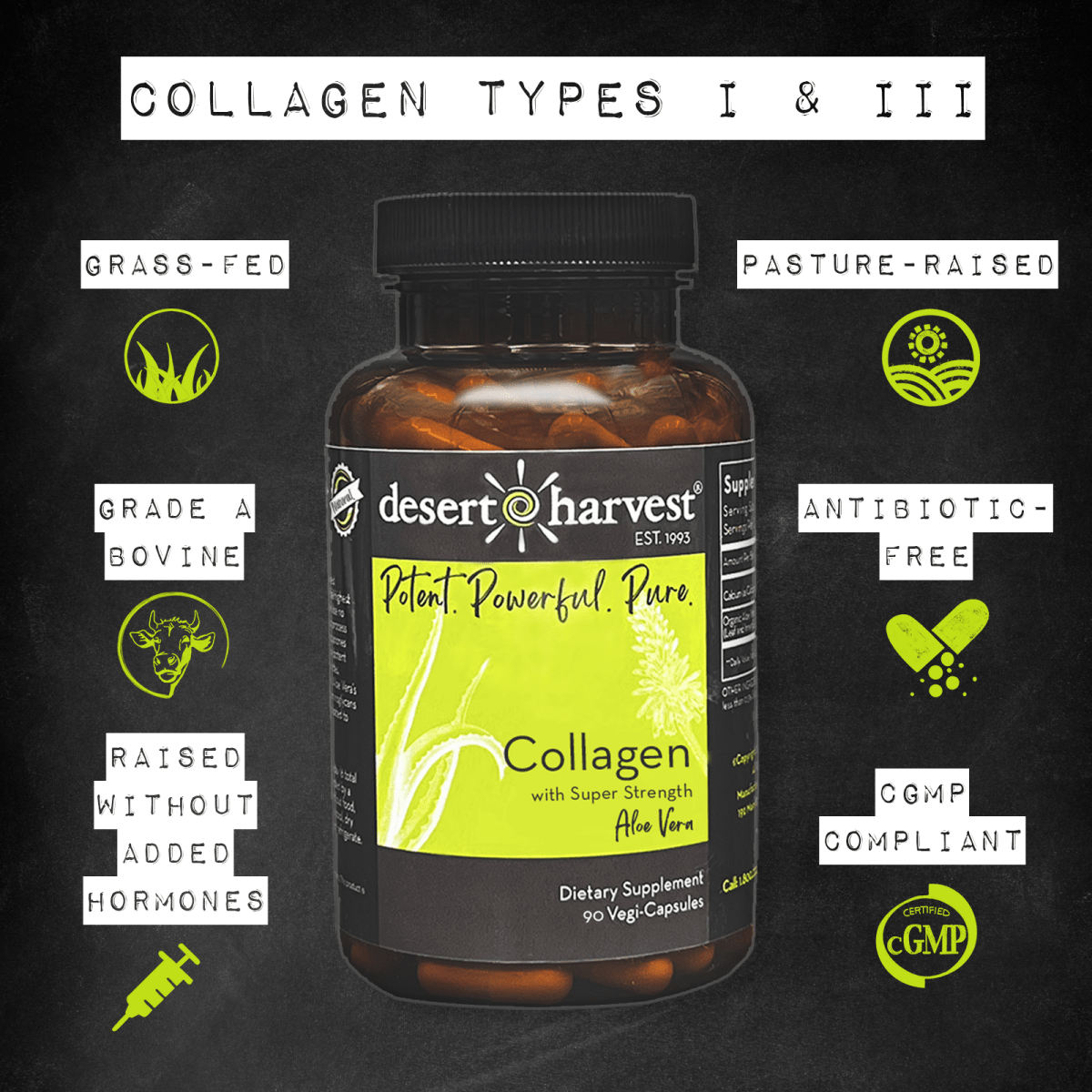 COLLAGEN - (90 Capsules) - Desert Harvest