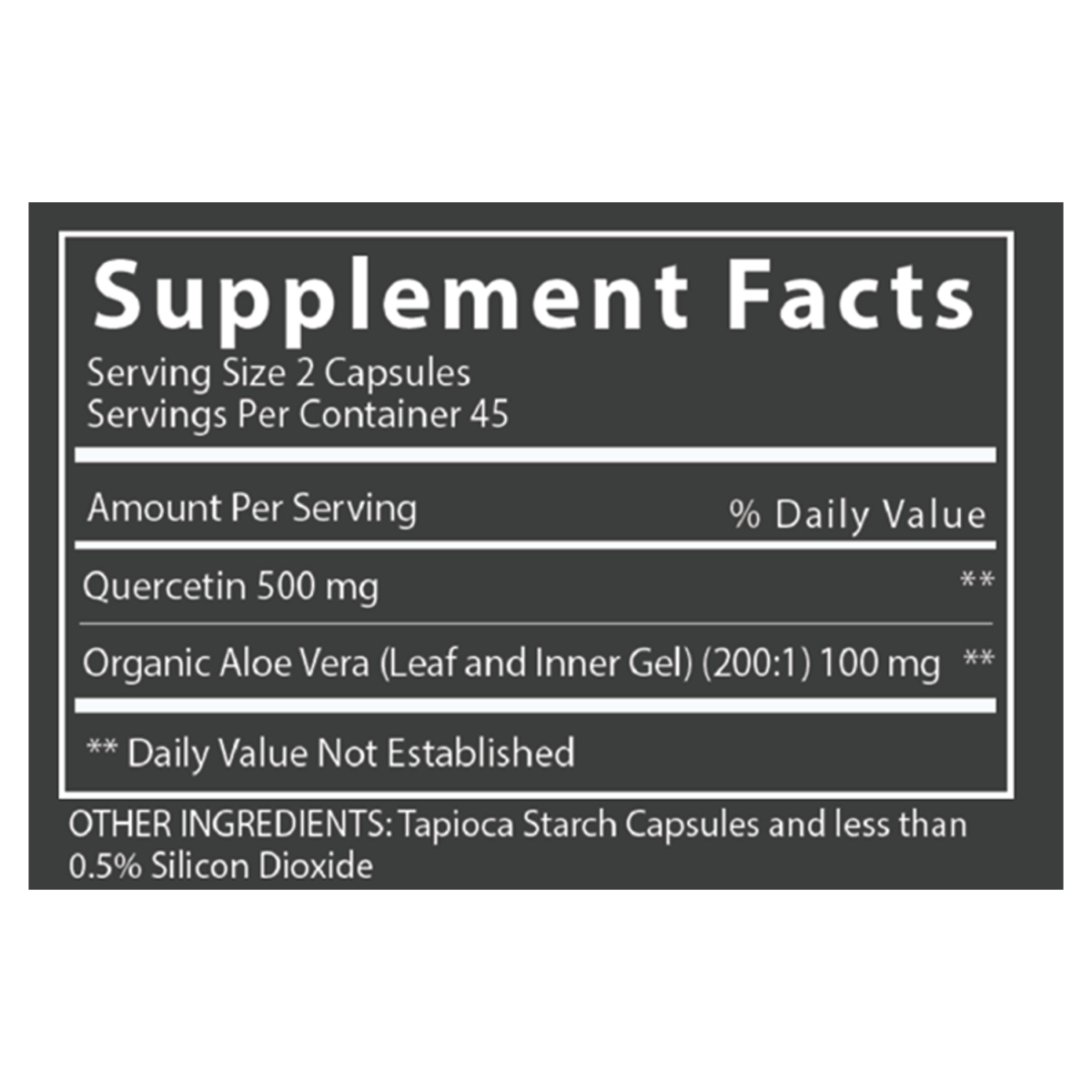 QUERCETIN - (90 Capsules) - Desert Harvest